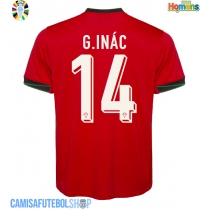 Camisa de time de futebol Portugal Goncalo Inacio #14 Replicas 1º Equipamento Europeu 2024 Manga Curta